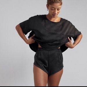 Lunya oversized silk tee